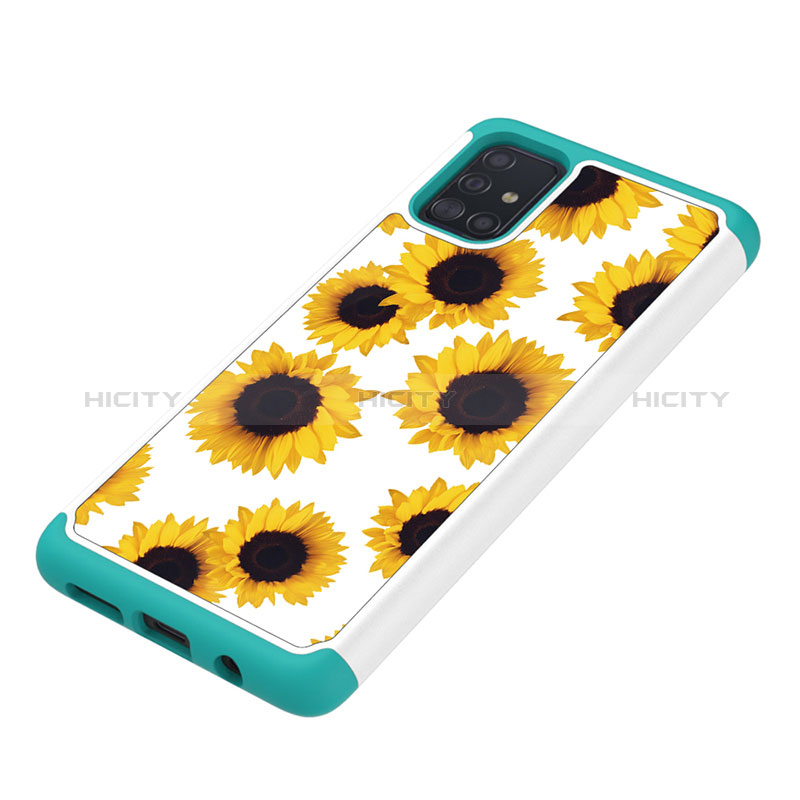 Custodia Silicone e Plastica Opaca Cover Fronte e Retro 360 Gradi JX1 per Samsung Galaxy A51 4G