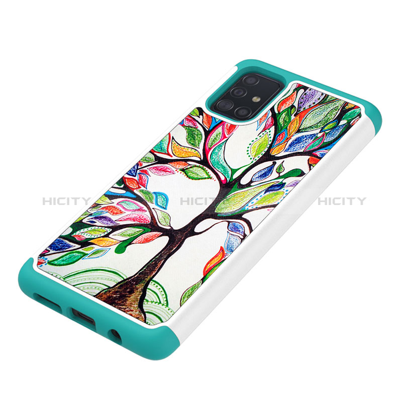 Custodia Silicone e Plastica Opaca Cover Fronte e Retro 360 Gradi JX1 per Samsung Galaxy A51 5G