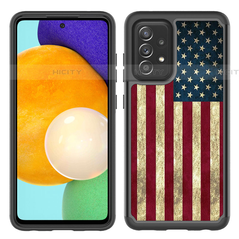 Custodia Silicone e Plastica Opaca Cover Fronte e Retro 360 Gradi JX1 per Samsung Galaxy A52 5G