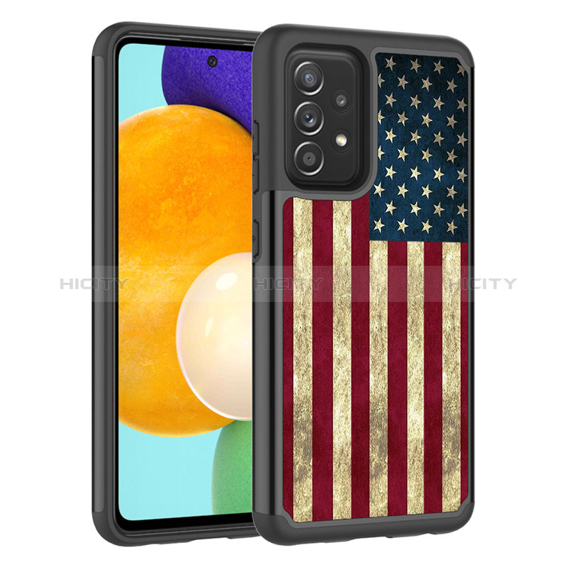 Custodia Silicone e Plastica Opaca Cover Fronte e Retro 360 Gradi JX1 per Samsung Galaxy A52s 5G