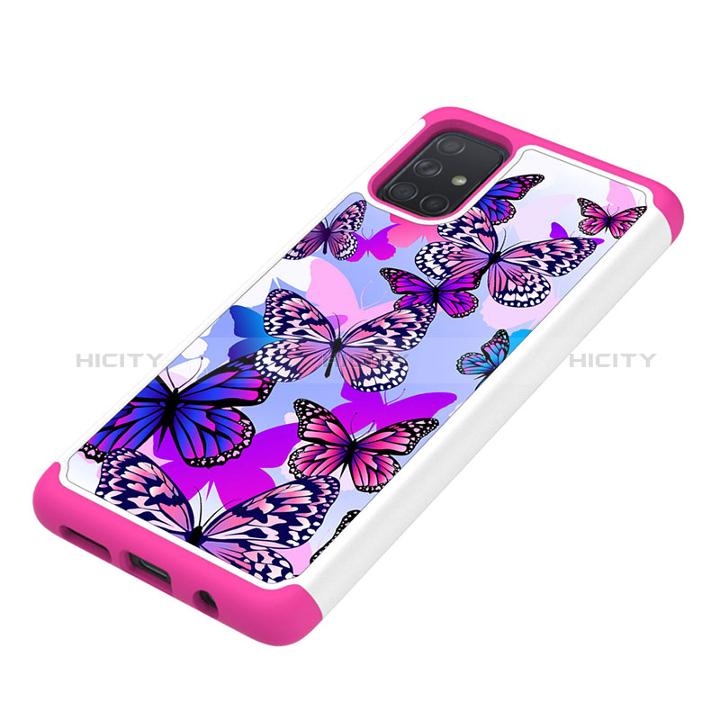 Custodia Silicone e Plastica Opaca Cover Fronte e Retro 360 Gradi JX1 per Samsung Galaxy A71 5G