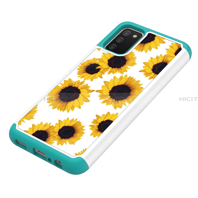 Custodia Silicone e Plastica Opaca Cover Fronte e Retro 360 Gradi JX1 per Samsung Galaxy F02S SM-E025F