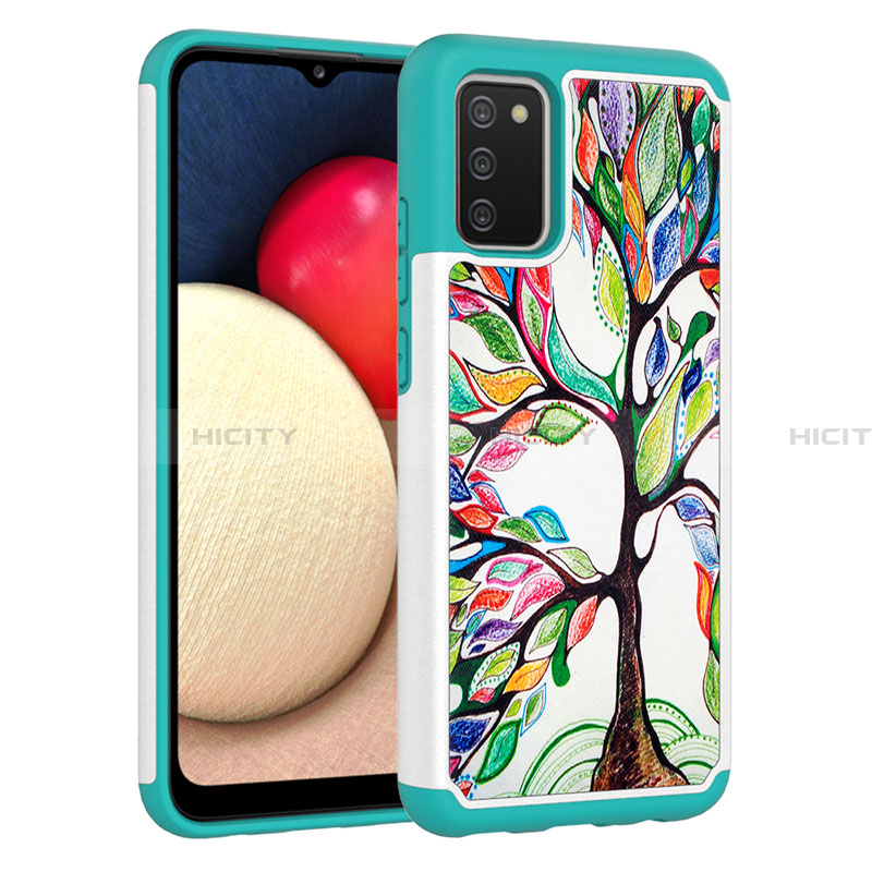 Custodia Silicone e Plastica Opaca Cover Fronte e Retro 360 Gradi JX1 per Samsung Galaxy F02S SM-E025F Verde