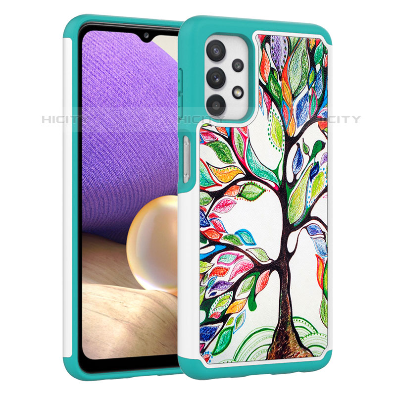 Custodia Silicone e Plastica Opaca Cover Fronte e Retro 360 Gradi JX1 per Samsung Galaxy M32 5G