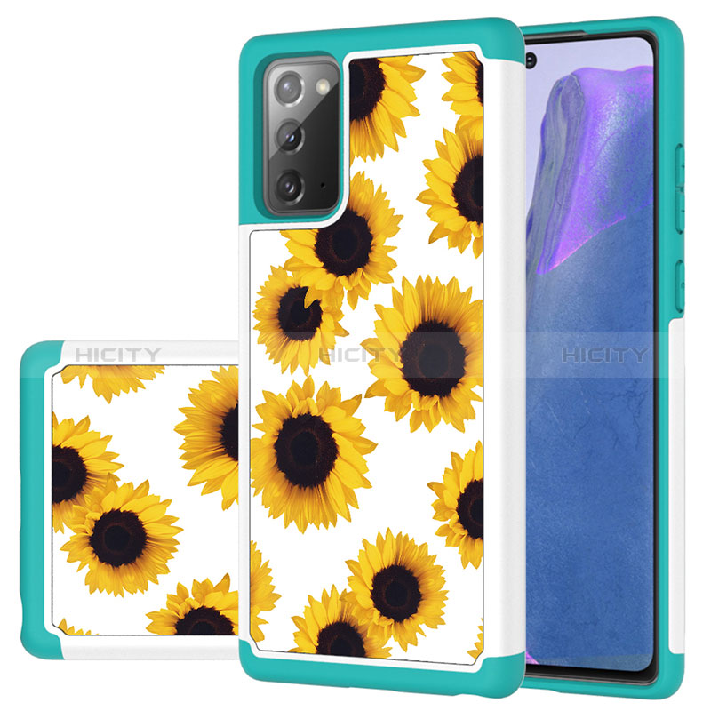 Custodia Silicone e Plastica Opaca Cover Fronte e Retro 360 Gradi JX1 per Samsung Galaxy Note 20 5G