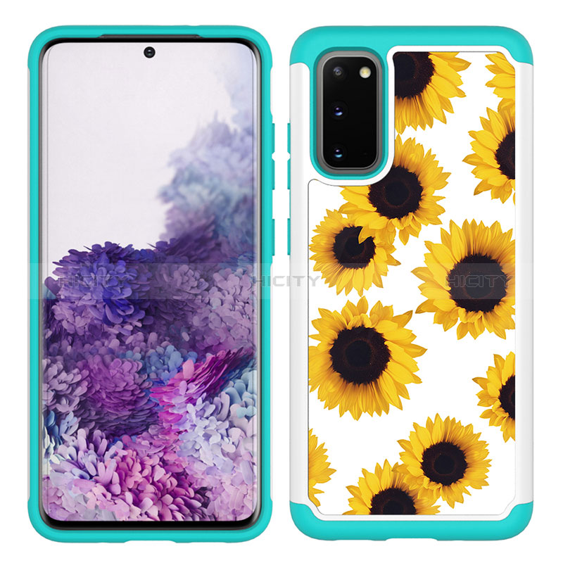 Custodia Silicone e Plastica Opaca Cover Fronte e Retro 360 Gradi JX1 per Samsung Galaxy S20