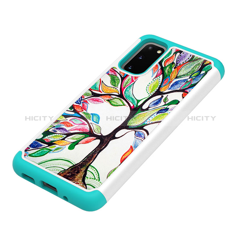 Custodia Silicone e Plastica Opaca Cover Fronte e Retro 360 Gradi JX1 per Samsung Galaxy S20 5G