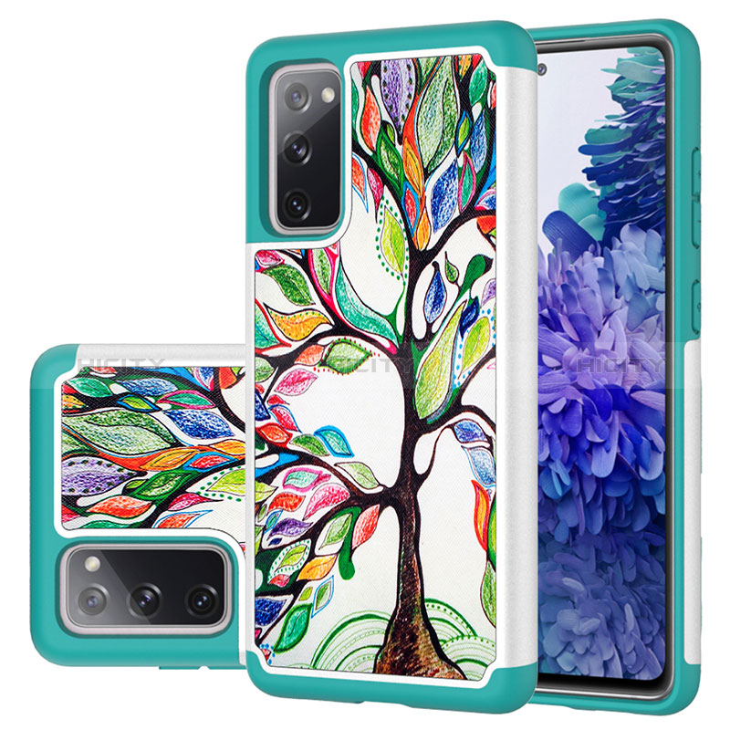 Custodia Silicone e Plastica Opaca Cover Fronte e Retro 360 Gradi JX1 per Samsung Galaxy S20 FE 5G