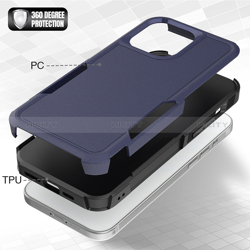 Custodia Silicone e Plastica Opaca Cover Fronte e Retro 360 Gradi MQ1 per Apple iPhone 16 Pro