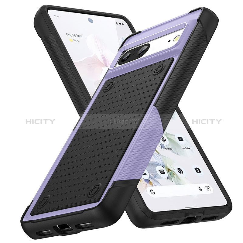 Custodia Silicone e Plastica Opaca Cover Fronte e Retro 360 Gradi MQ1 per Google Pixel 7 5G