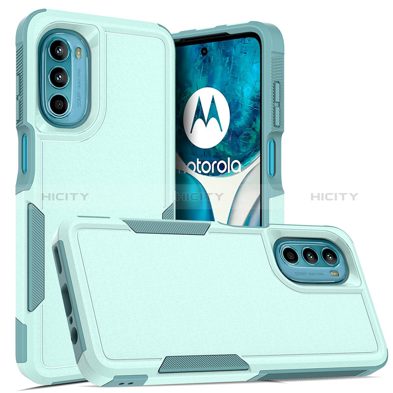 Custodia Silicone e Plastica Opaca Cover Fronte e Retro 360 Gradi MQ1 per Motorola MOTO G52