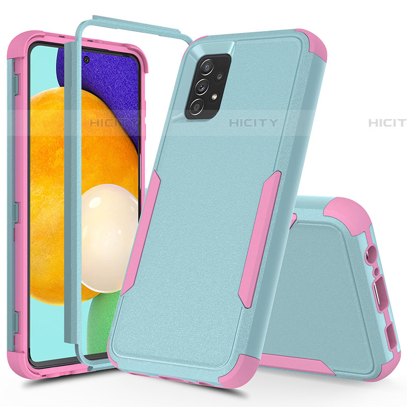 Custodia Silicone e Plastica Opaca Cover Fronte e Retro 360 Gradi MQ1 per Samsung Galaxy A52 4G