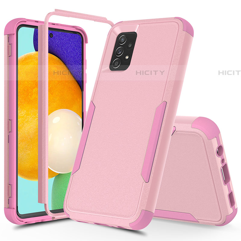 Custodia Silicone e Plastica Opaca Cover Fronte e Retro 360 Gradi MQ1 per Samsung Galaxy A52 4G