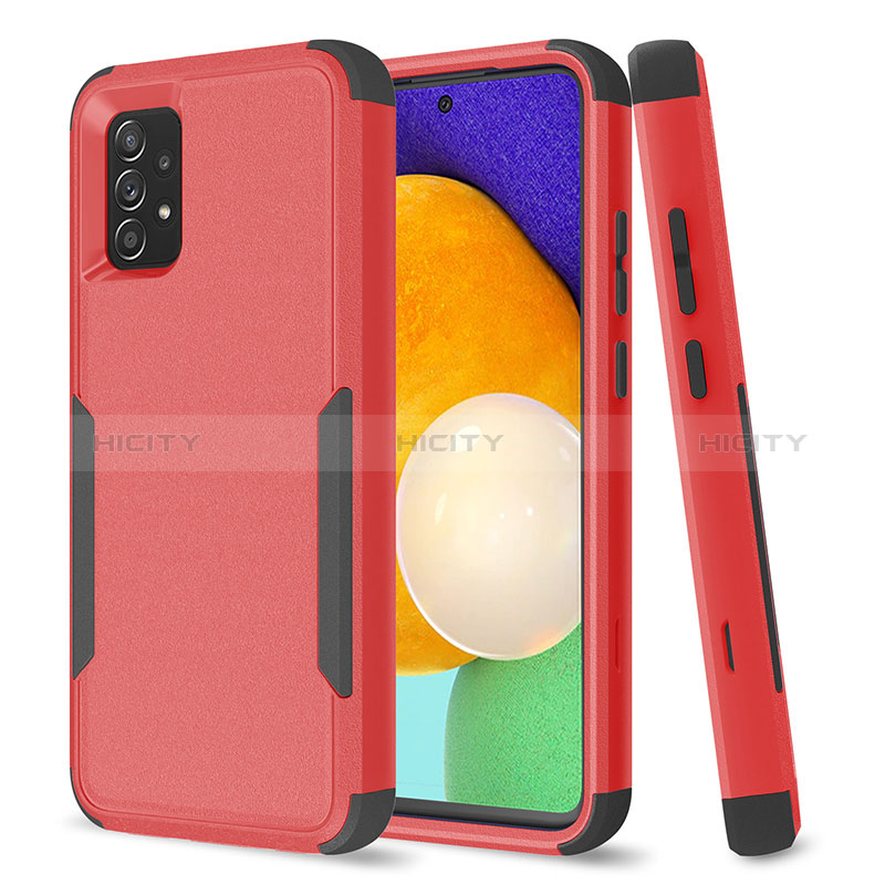 Custodia Silicone e Plastica Opaca Cover Fronte e Retro 360 Gradi MQ1 per Samsung Galaxy A52s 5G