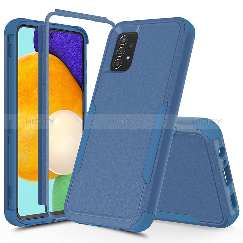 Custodia Silicone e Plastica Opaca Cover Fronte e Retro 360 Gradi MQ1 per Samsung Galaxy A52s 5G