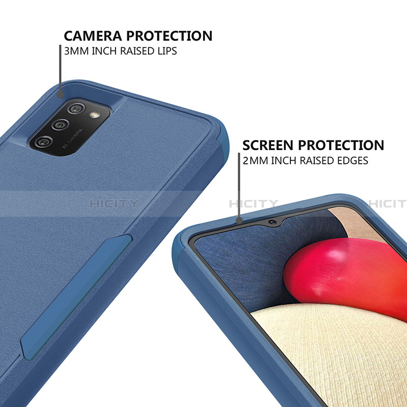 Custodia Silicone e Plastica Opaca Cover Fronte e Retro 360 Gradi MQ1 per Samsung Galaxy F02S SM-E025F