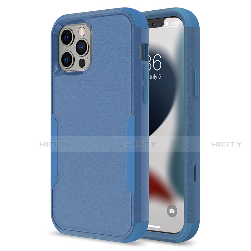 Custodia Silicone e Plastica Opaca Cover Fronte e Retro 360 Gradi per Apple iPhone 13 Pro