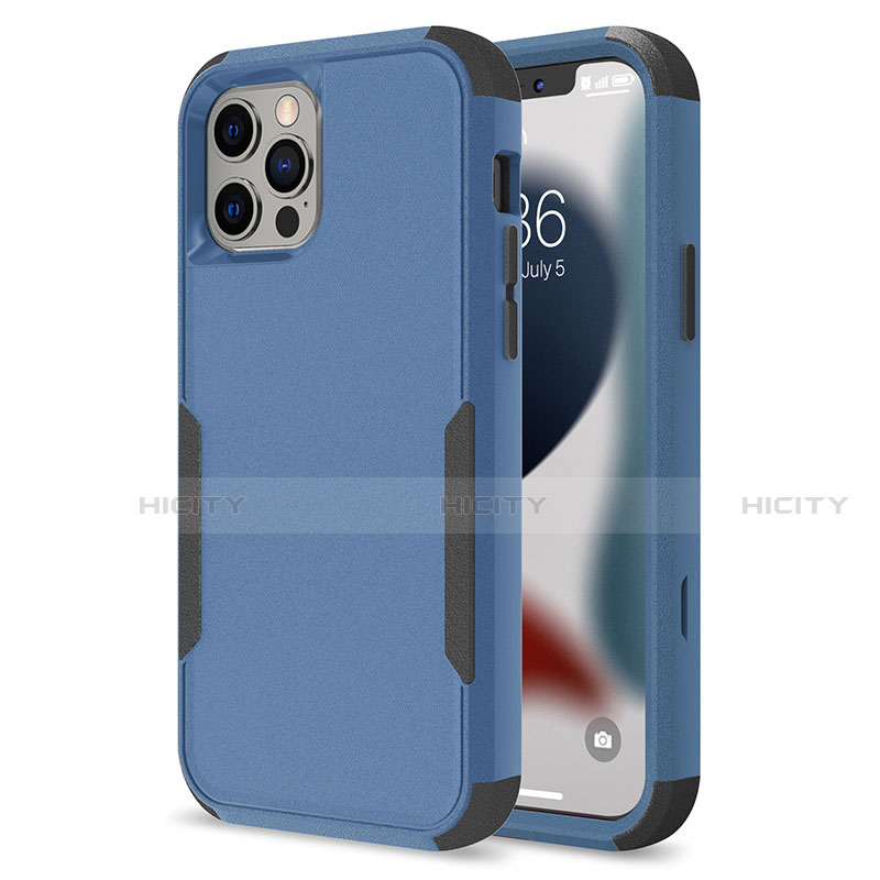 Custodia Silicone e Plastica Opaca Cover Fronte e Retro 360 Gradi per Apple iPhone 13 Pro Max