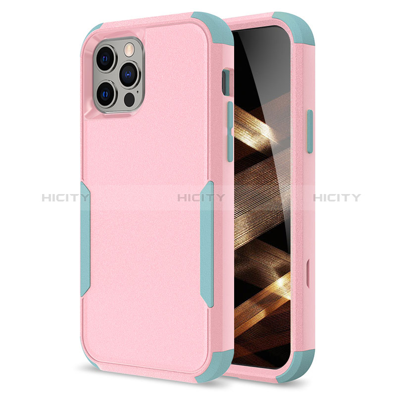 Custodia Silicone e Plastica Opaca Cover Fronte e Retro 360 Gradi per Apple iPhone 14 Pro