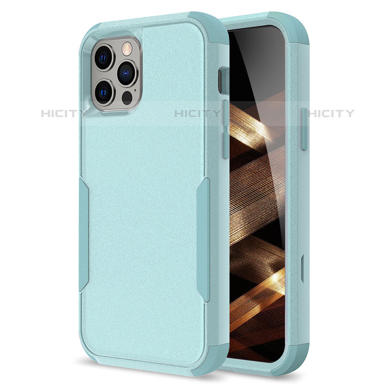 Custodia Silicone e Plastica Opaca Cover Fronte e Retro 360 Gradi per Apple iPhone 15 Pro