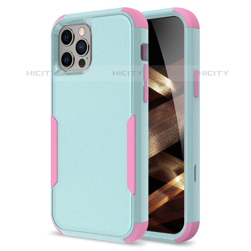 Custodia Silicone e Plastica Opaca Cover Fronte e Retro 360 Gradi per Apple iPhone 15 Pro