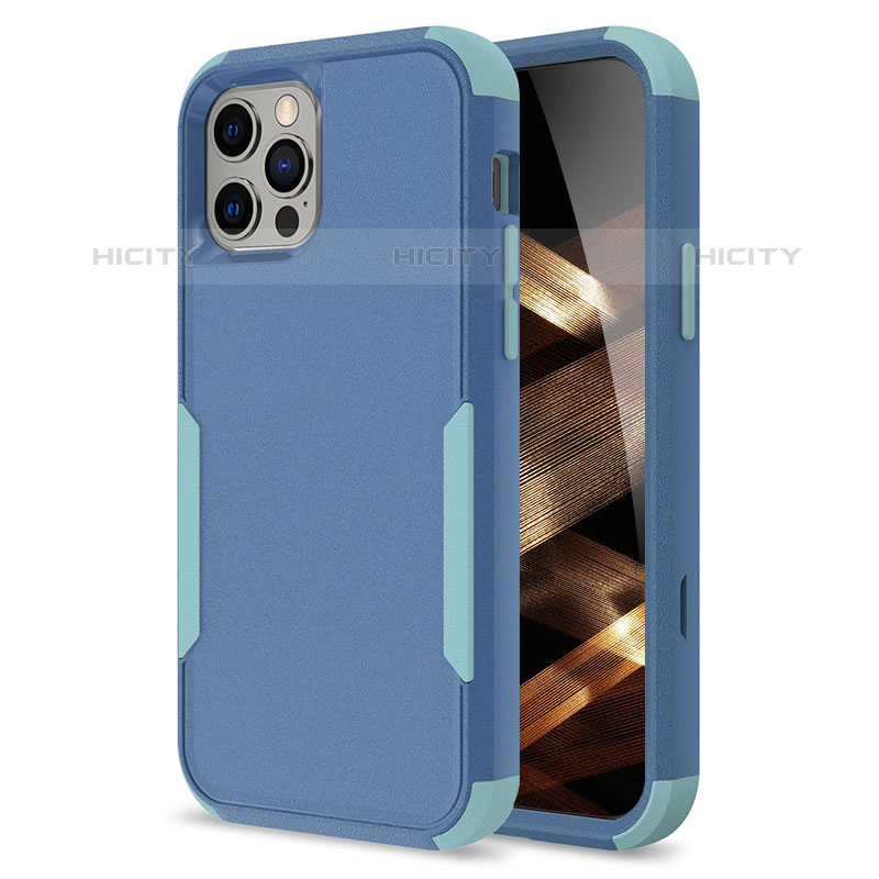 Custodia Silicone e Plastica Opaca Cover Fronte e Retro 360 Gradi per Apple iPhone 15 Pro