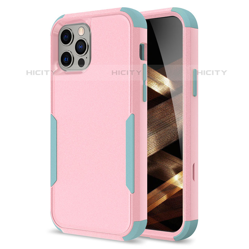 Custodia Silicone e Plastica Opaca Cover Fronte e Retro 360 Gradi per Apple iPhone 15 Pro