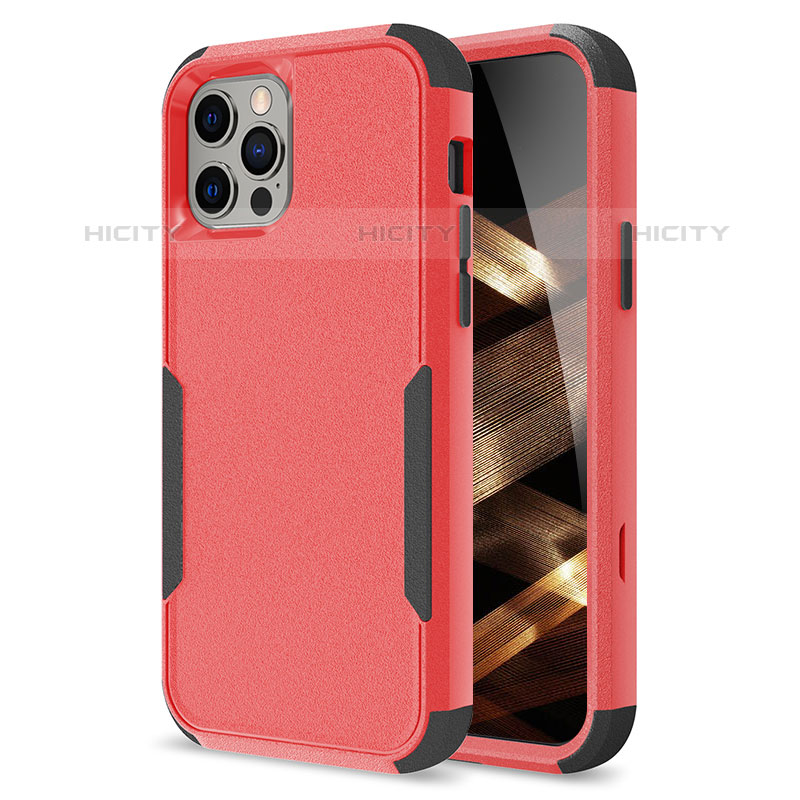 Custodia Silicone e Plastica Opaca Cover Fronte e Retro 360 Gradi per Apple iPhone 15 Pro Max