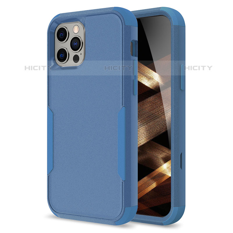 Custodia Silicone e Plastica Opaca Cover Fronte e Retro 360 Gradi per Apple iPhone 15 Pro Max