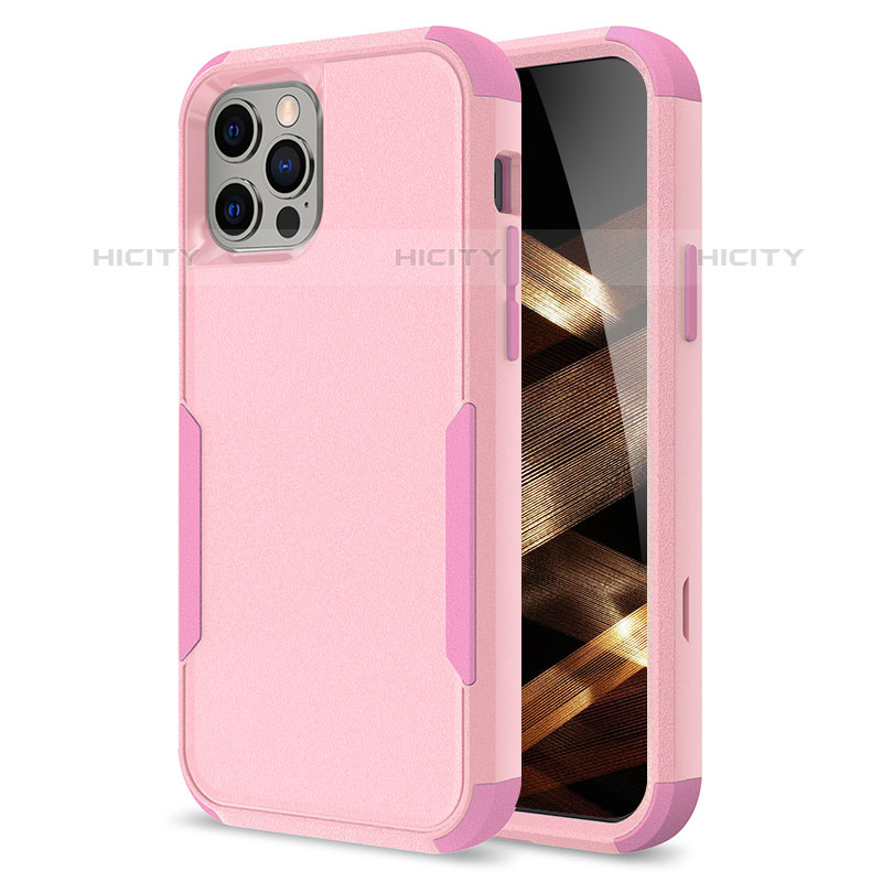 Custodia Silicone e Plastica Opaca Cover Fronte e Retro 360 Gradi per Apple iPhone 16 Pro Max