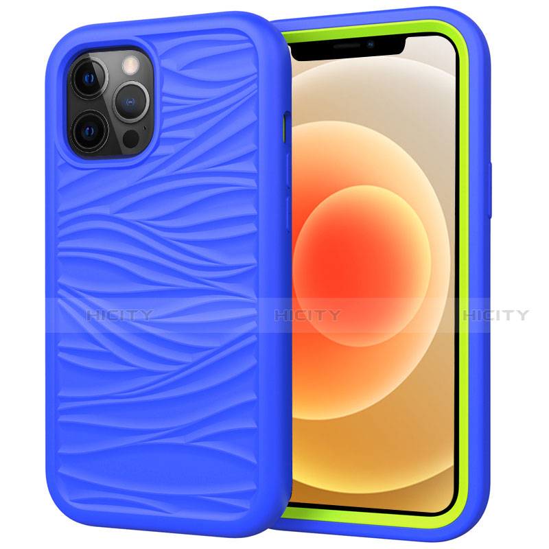 Custodia Silicone e Plastica Opaca Cover Fronte e Retro 360 Gradi R01 per Apple iPhone 12 Pro