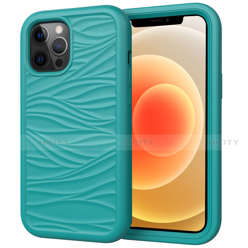 Custodia Silicone e Plastica Opaca Cover Fronte e Retro 360 Gradi R01 per Apple iPhone 12 Pro Max