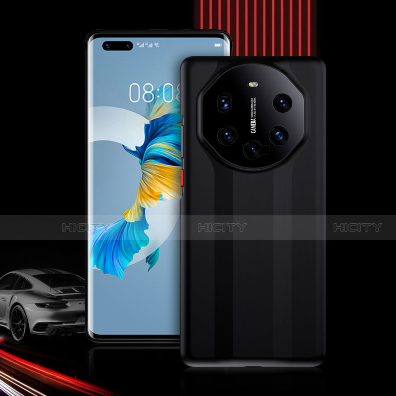 Custodia Silicone e Plastica Opaca Cover Fronte e Retro 360 Gradi R01 per Huawei Mate 40 Pro Nero