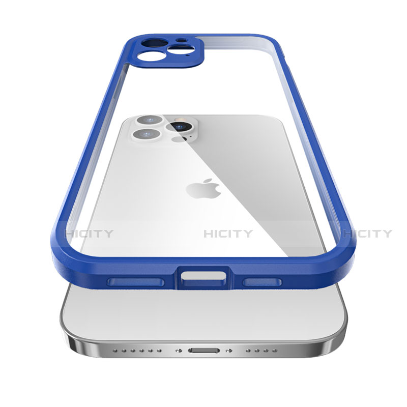 Custodia Silicone e Plastica Opaca Cover Fronte e Retro 360 Gradi R05 per Apple iPhone 12 Pro