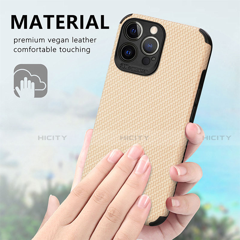 Custodia Silicone e Plastica Opaca Cover Fronte e Retro 360 Gradi U04 per Apple iPhone 13 Pro