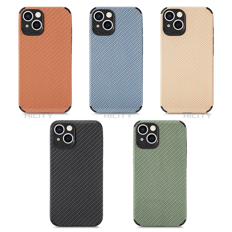 Custodia Silicone e Plastica Opaca Cover Fronte e Retro 360 Gradi U04 per Apple iPhone 15