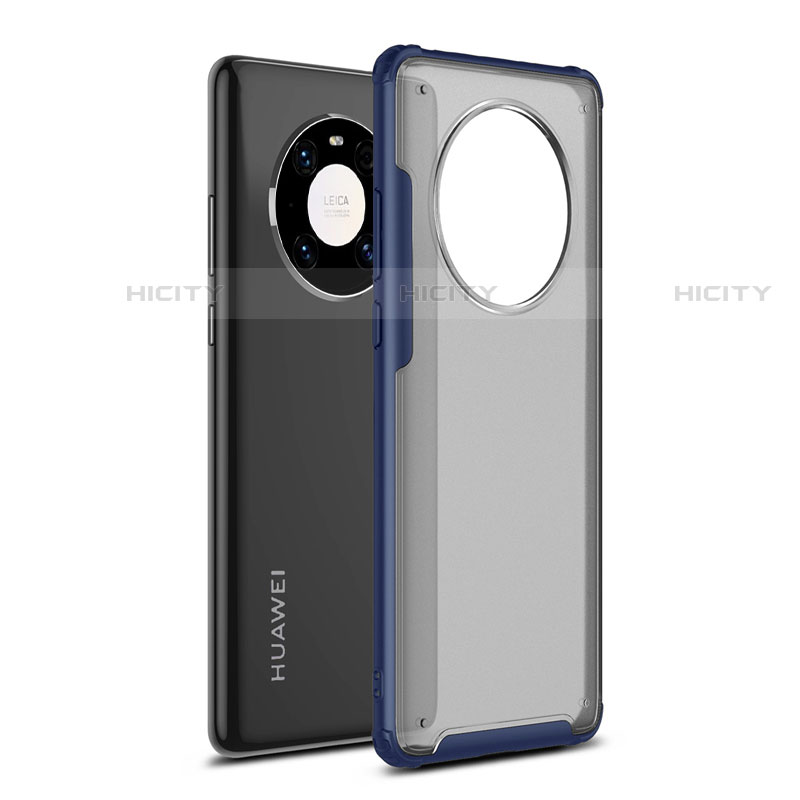 Custodia Silicone e Plastica Opaca Cover per Huawei Mate 40 Pro Blu