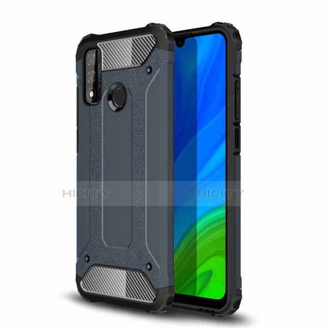 Custodia Silicone e Plastica Opaca Cover per Huawei Nova Lite 3 Plus Blu