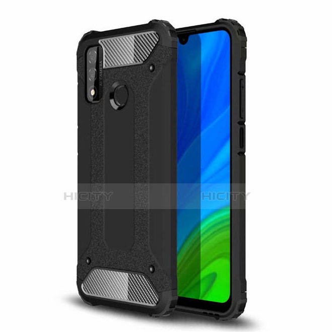 Custodia Silicone e Plastica Opaca Cover per Huawei Nova Lite 3 Plus Nero