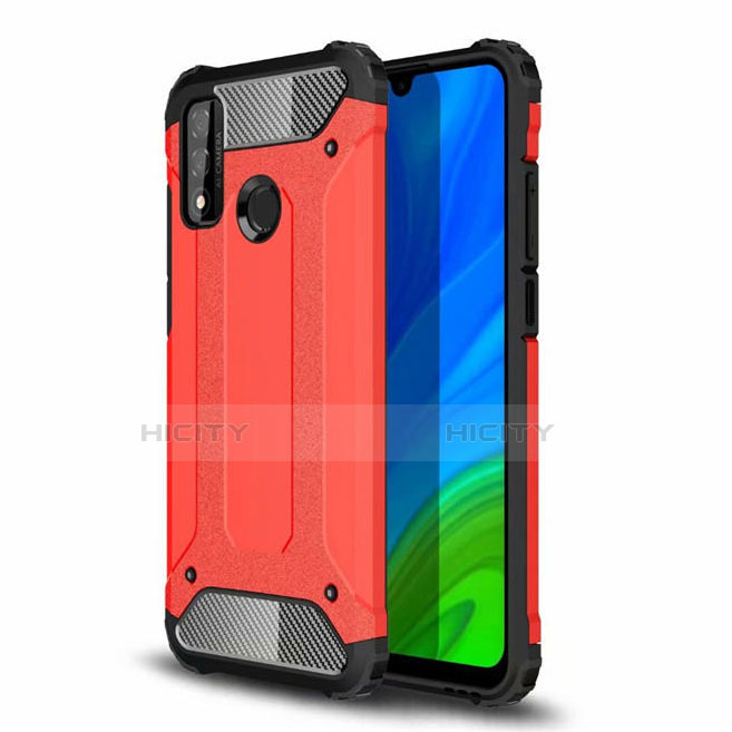 Custodia Silicone e Plastica Opaca Cover per Huawei Nova Lite 3 Plus Rosso