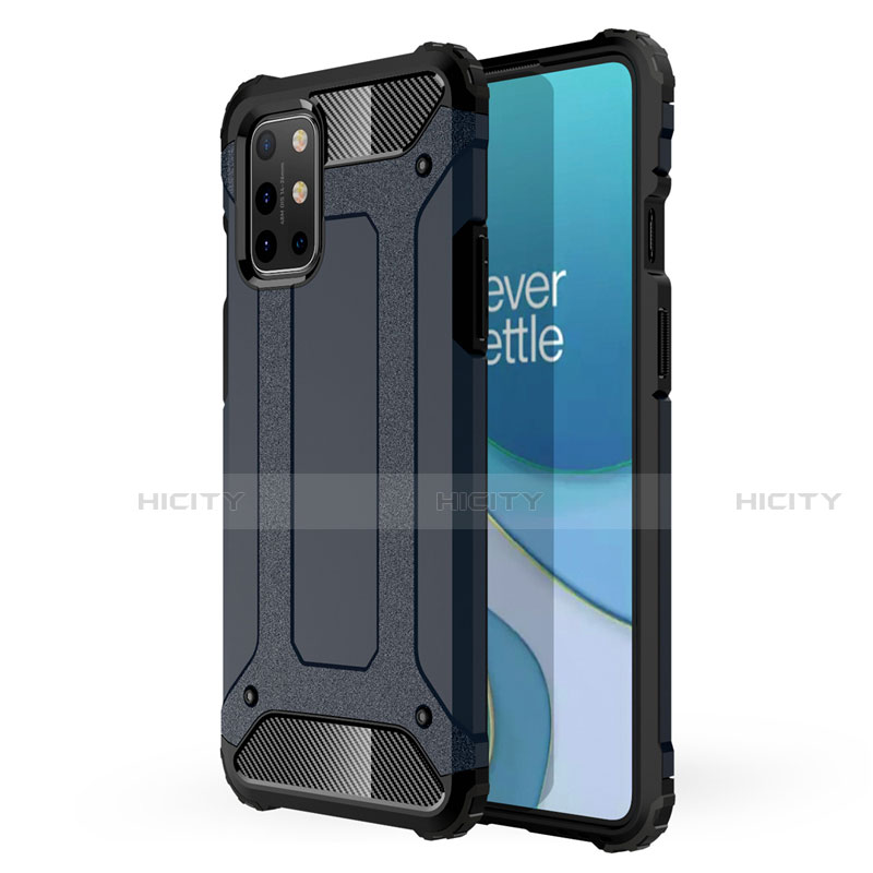 Custodia Silicone e Plastica Opaca Cover per OnePlus 8T 5G Blu Notte