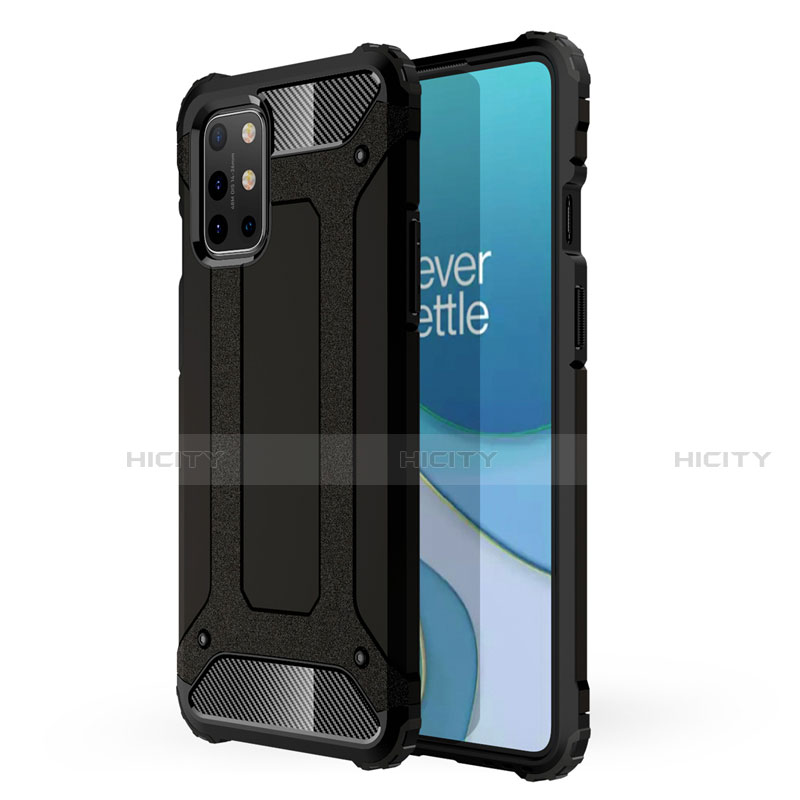 Custodia Silicone e Plastica Opaca Cover per OnePlus 8T 5G Nero