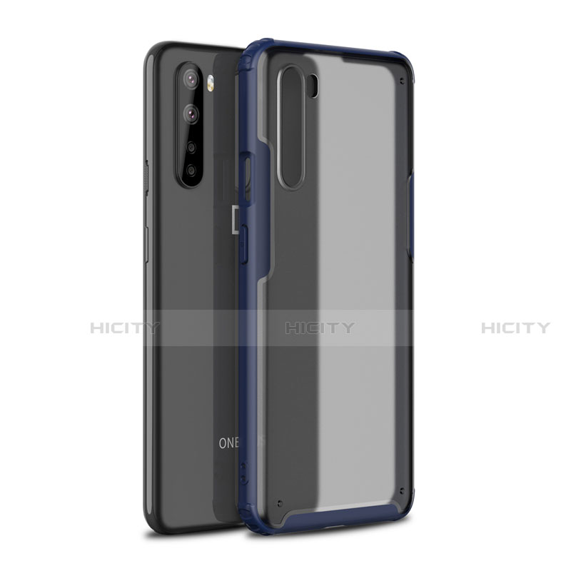 Custodia Silicone e Plastica Opaca Cover per OnePlus Nord Blu