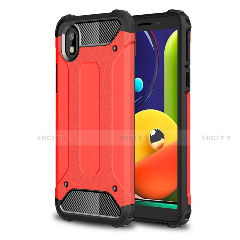 Custodia Silicone e Plastica Opaca Cover per Samsung Galaxy A01 Core