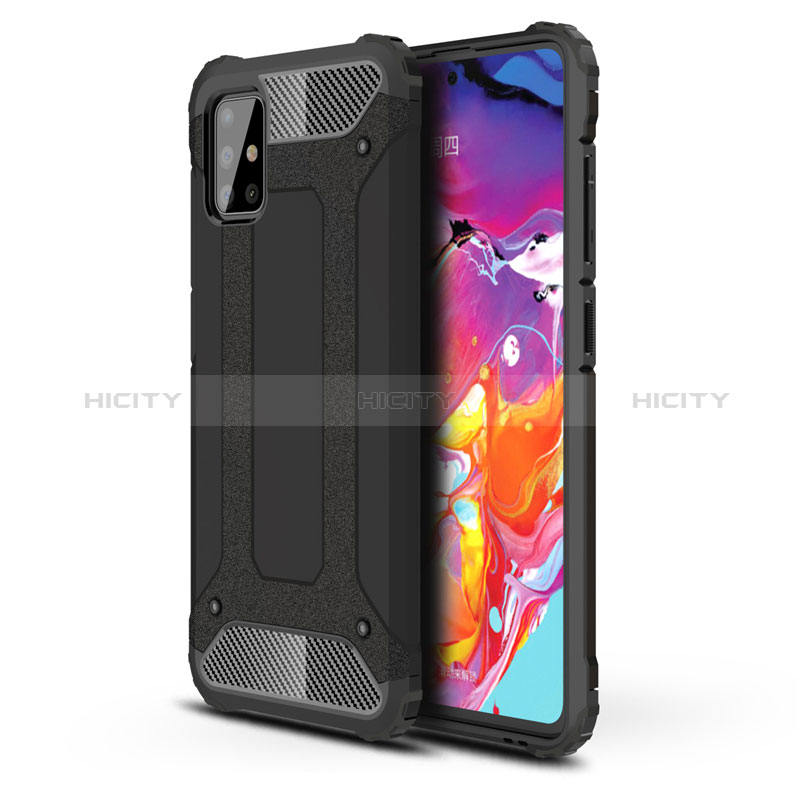 Custodia Silicone e Plastica Opaca Cover per Samsung Galaxy M40S Nero