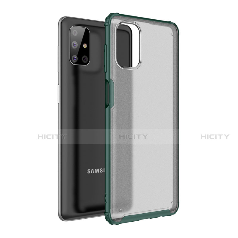 Custodia Silicone e Plastica Opaca Cover per Samsung Galaxy M51 Verde