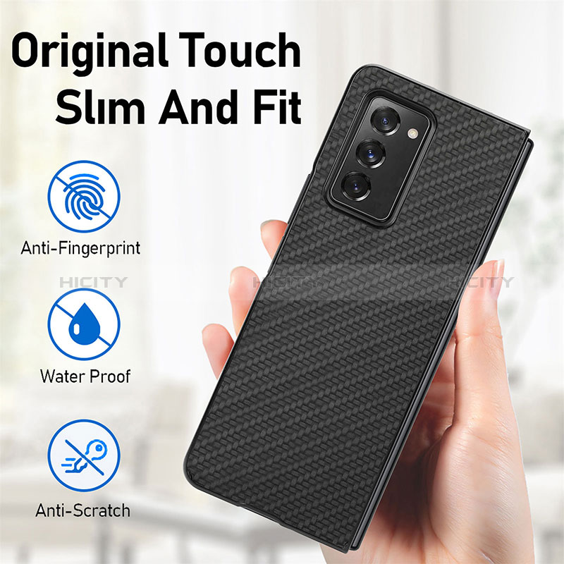 Custodia Silicone e Plastica Opaca Cover per Samsung Galaxy Z Fold2 5G