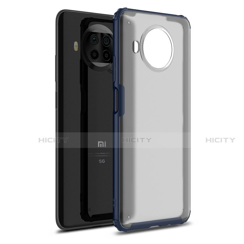 Custodia Silicone e Plastica Opaca Cover per Xiaomi Mi 10i 5G Blu