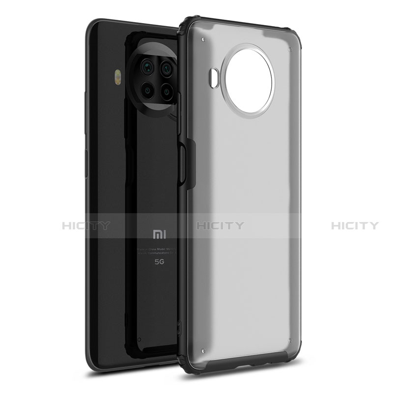 Custodia Silicone e Plastica Opaca Cover per Xiaomi Mi 10i 5G Nero