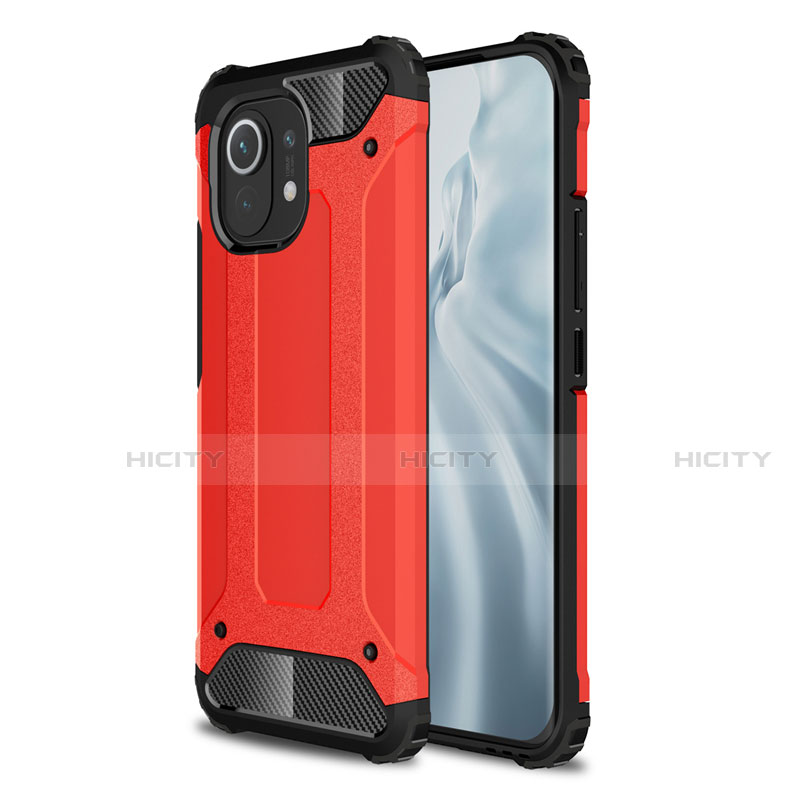 Custodia Silicone e Plastica Opaca Cover per Xiaomi Mi 11 Lite 4G